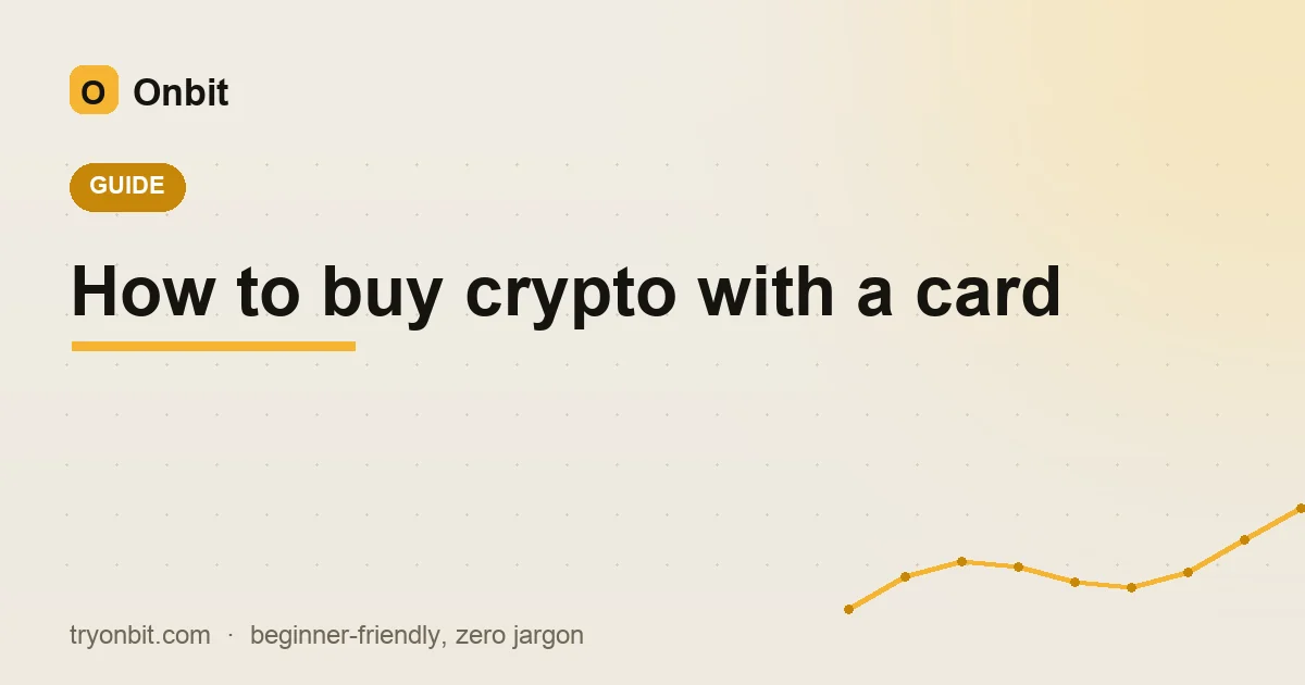 Buy crypto with a card
