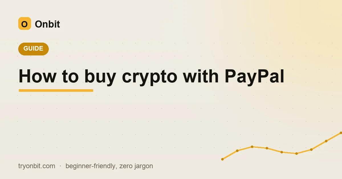 Buy crypto with PayPal