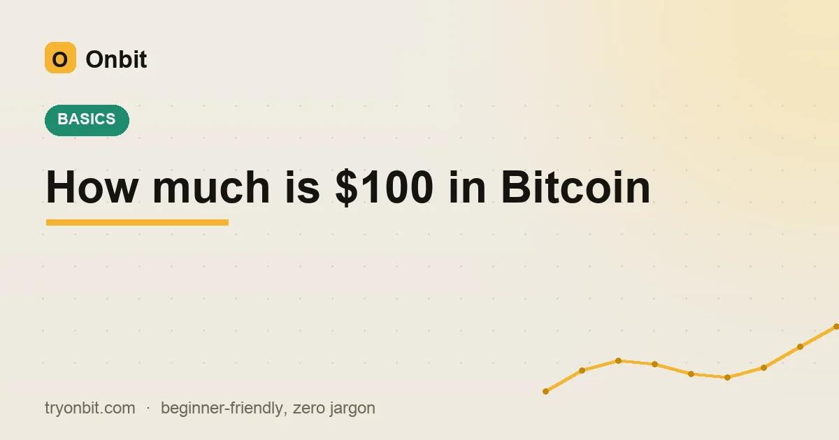 How much is 100 dollars in Bitcoin